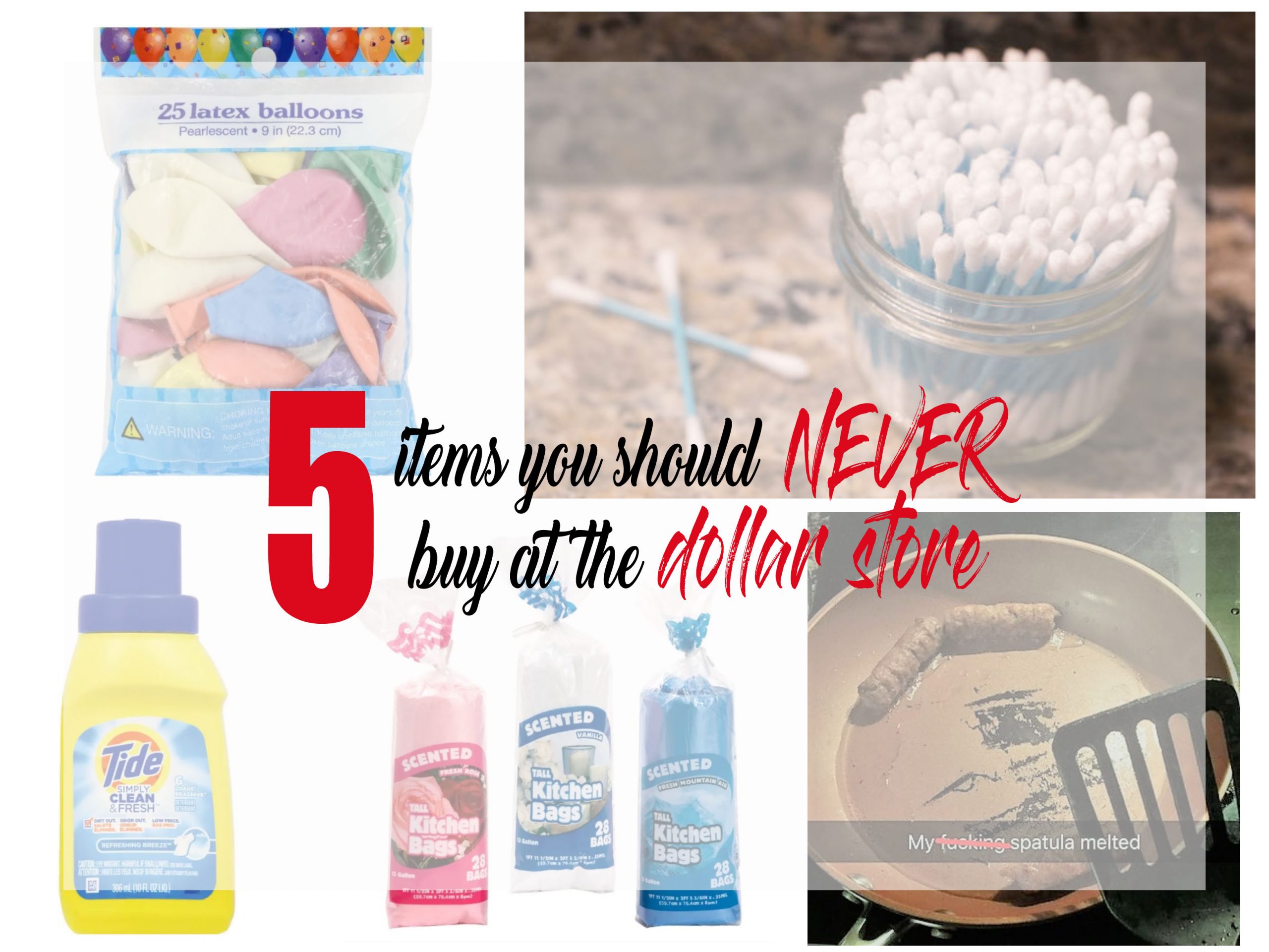 5 things you should NEVER buy at the dollar store.