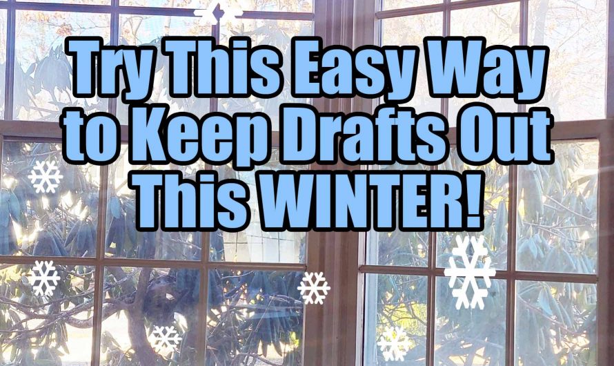 Drafty Windows? Try this!!
