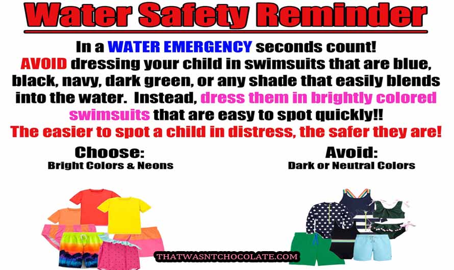 Water Safety – Colors Matter When Choosing Swimwear