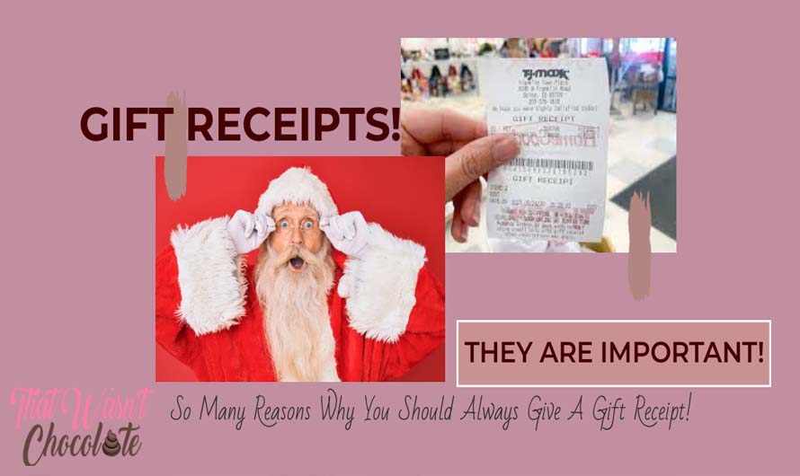 Gift Receipts are IMPORTANT!